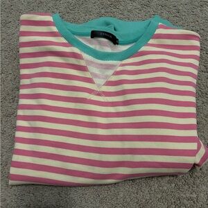 Trendy Striped Womens Crewneck